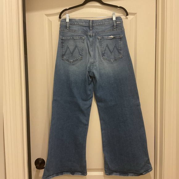 MOTHER Blue Denim Hustler Roller Ankle Jeans - Picture 3 of 5